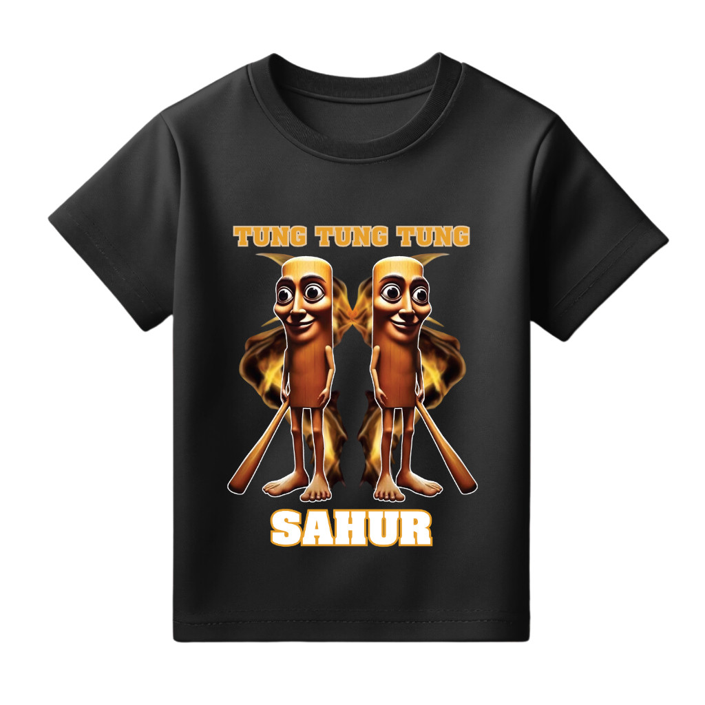 Cool TUNG TUNG TUNG SAHUR Anomali ตัวละคร Boys Daily Distro เสื้อยืด