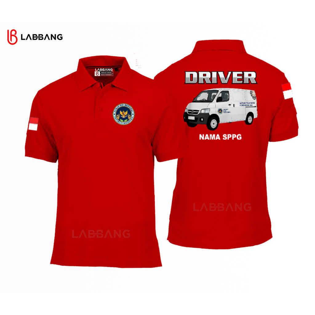 เสื้อโปโล DB DRIVER MBG / DRIVER BGN / DRIVER SPPG Unisex ผู้ชายผู้หญิง