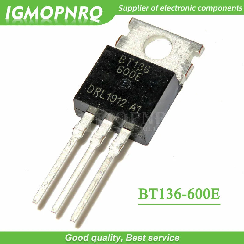 10 ชิ้น/ล็อต BT136 series BT136-600E 600E TO-220 Triac 800V / 4A / 5W ใหม่ g