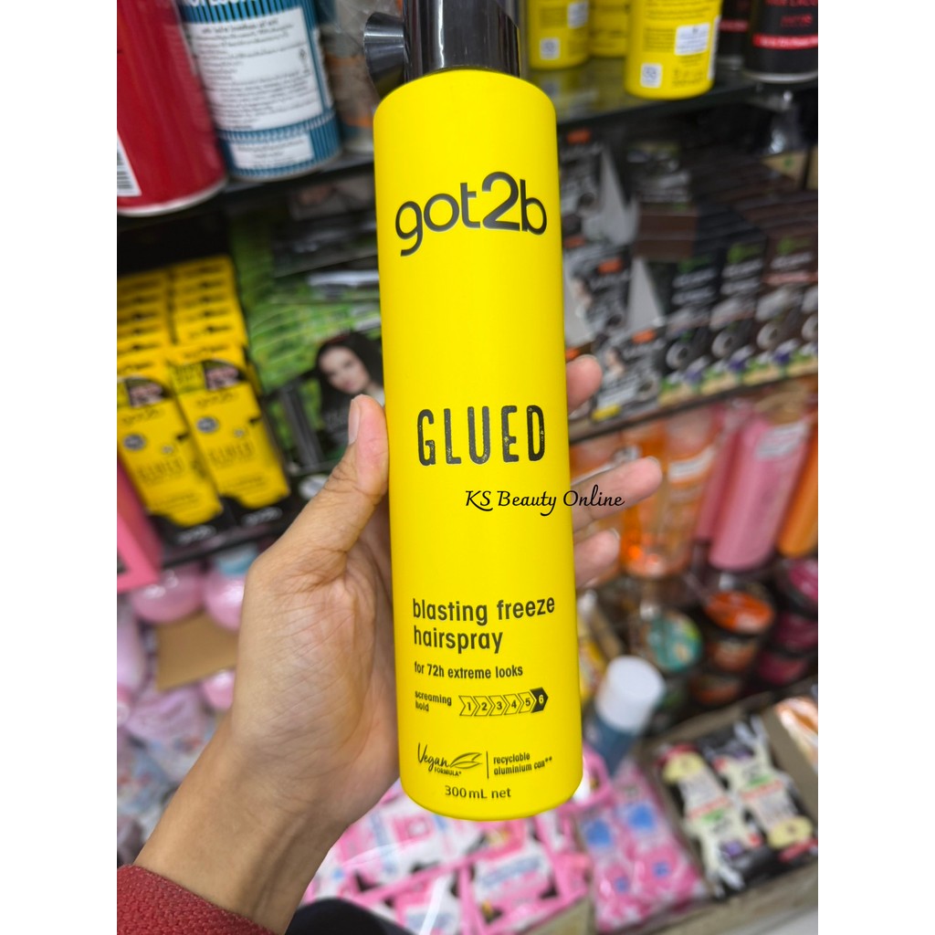 ก๊อตทูบี สเปรย์จัดแต่งทรงผม Got2b Glued Blasting Freeze Spray 300ml.
