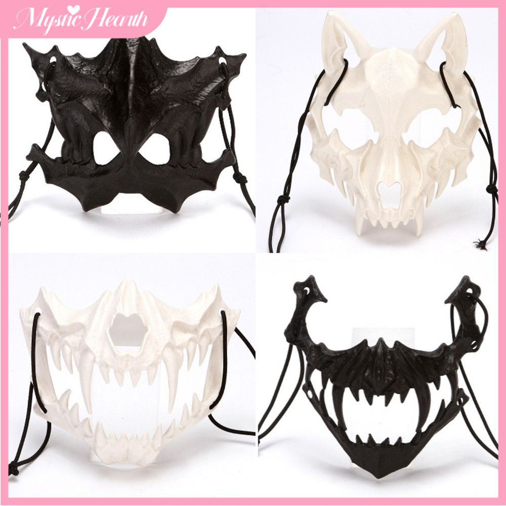 【COD】 หน้ากากครึ่งหน้า Wason Wason อุปกรณ์ประกอบฉากคอสเพลย์ ชุดฮาโลวีนสำหรับผู้ชายและผู้หญิง หน้ากาก