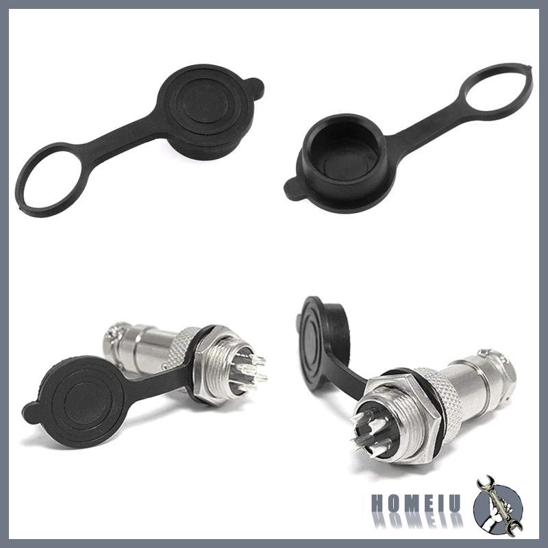 HOMEIU ฝาครอบกันน้ําฝุ่นยาง CapCircular Connector ProtectiveCap GX12 GX16 GX 20
