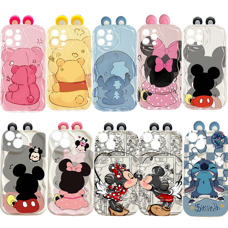 3D หู Mickey Minnie Stitch สําหรับ Samsung Galaxy S26 Ultra S25 FE Ultra Plus A56 A57 S26Ultra S25FE