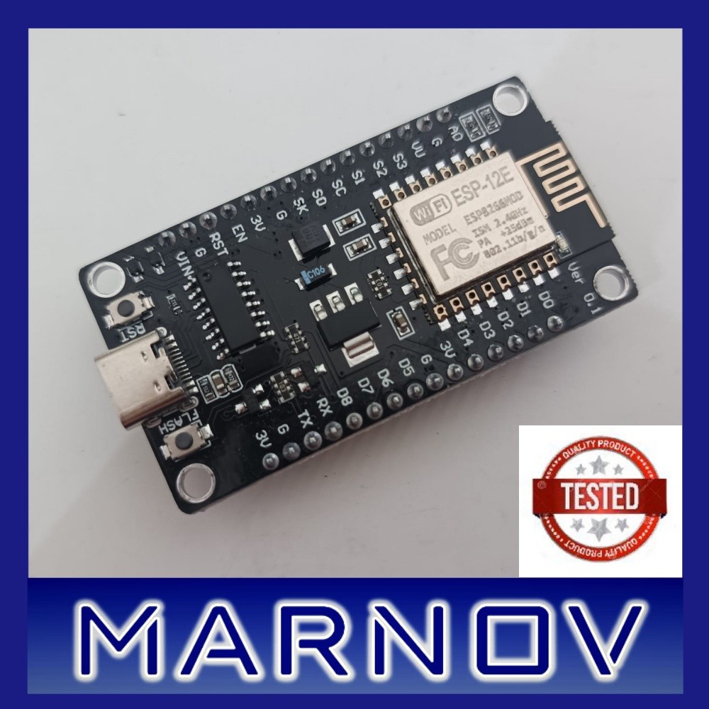 ESP8266 NodeMCU Lua V3 CH340 Wifi ESP-12E โมดูล