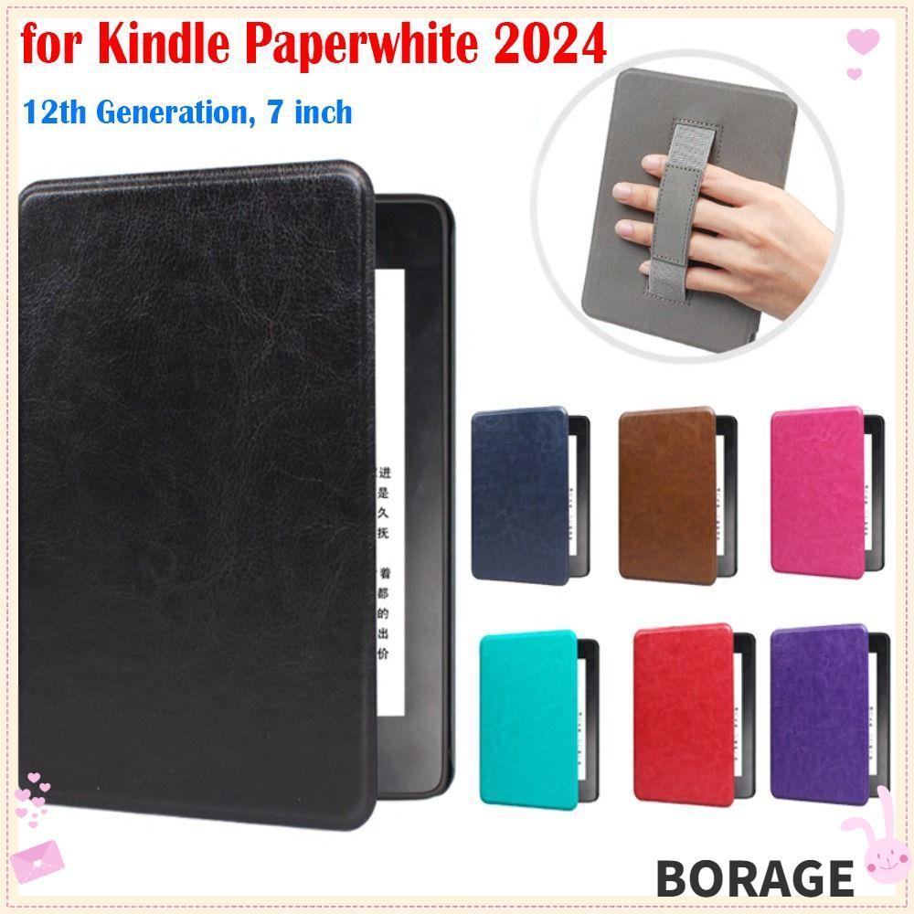 BORAG eReader Cover, Auto Sleep/Wake Hand Strap Colorsoft Protective, หนัง SA569P Slim KPW6 Shell สํ
