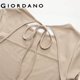 GIORDANO (Korea Collection) เสื้อยืดผู้หญิง Women Cotton Crew Neck Tee 05326562