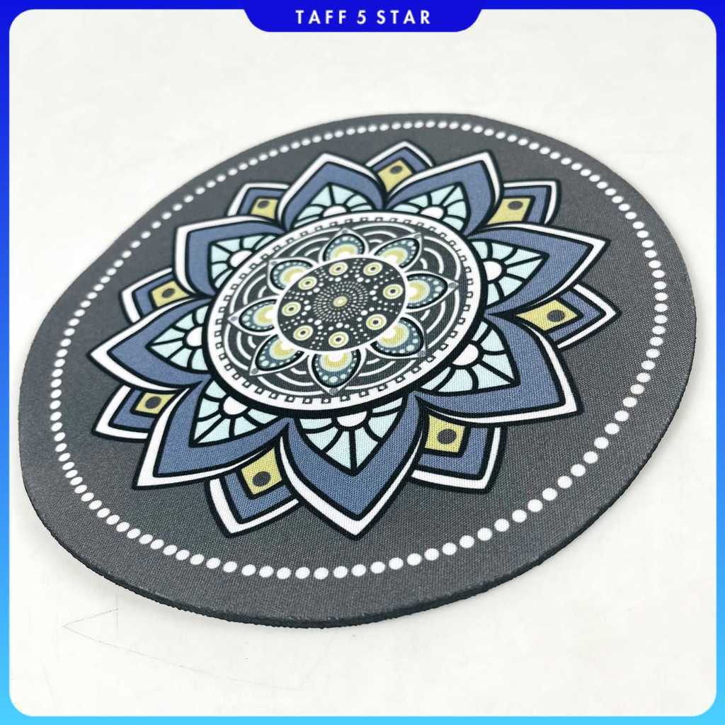 Comfast Vintage Bohemian แผ่นรองเมาส์ทรงกลมกันลื่น 200x200x3mm