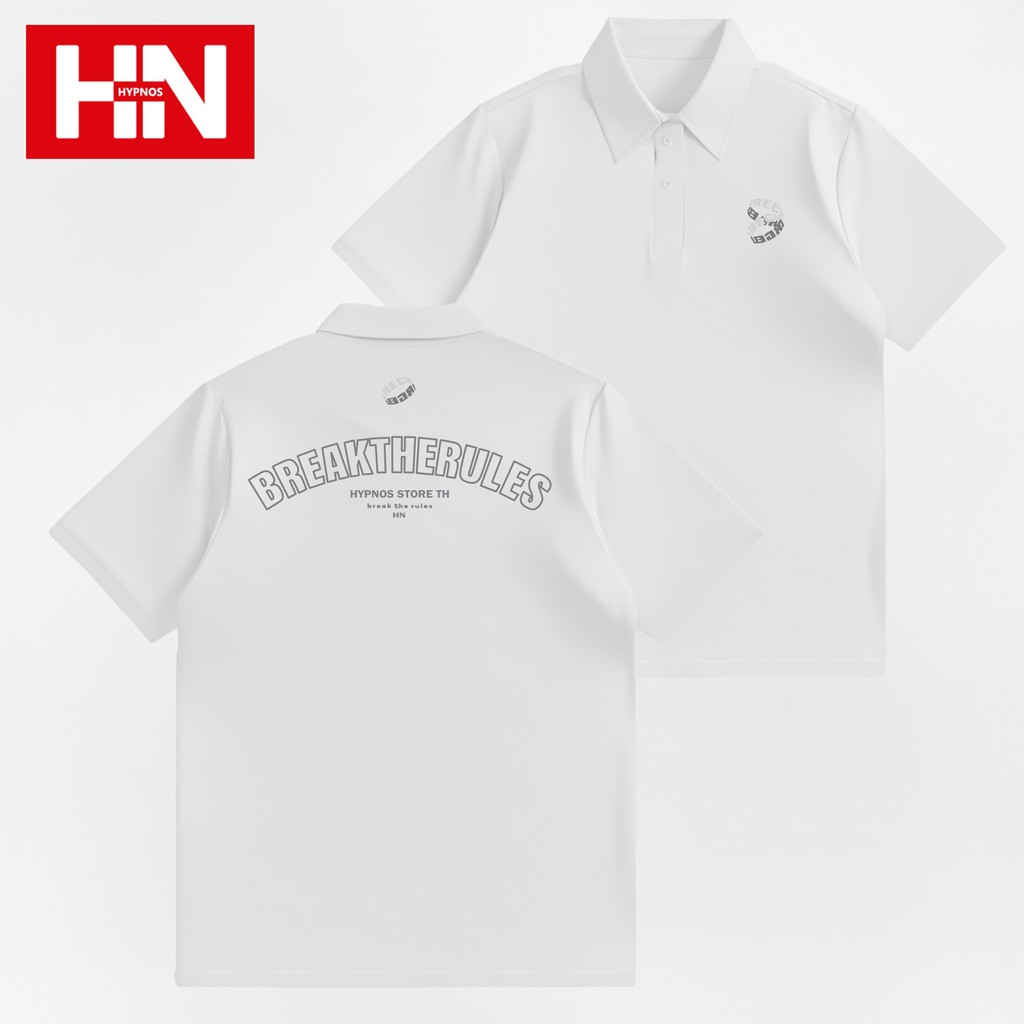 HYPNOS Polo Shirt H Collection 9001-BTR  ผ้าหนาทรงสวย ใส่ได้ทั้งชายหญิง ทรงหลวมสบาย รีดง่าย เสื้อยืดโปโลสีพื้น