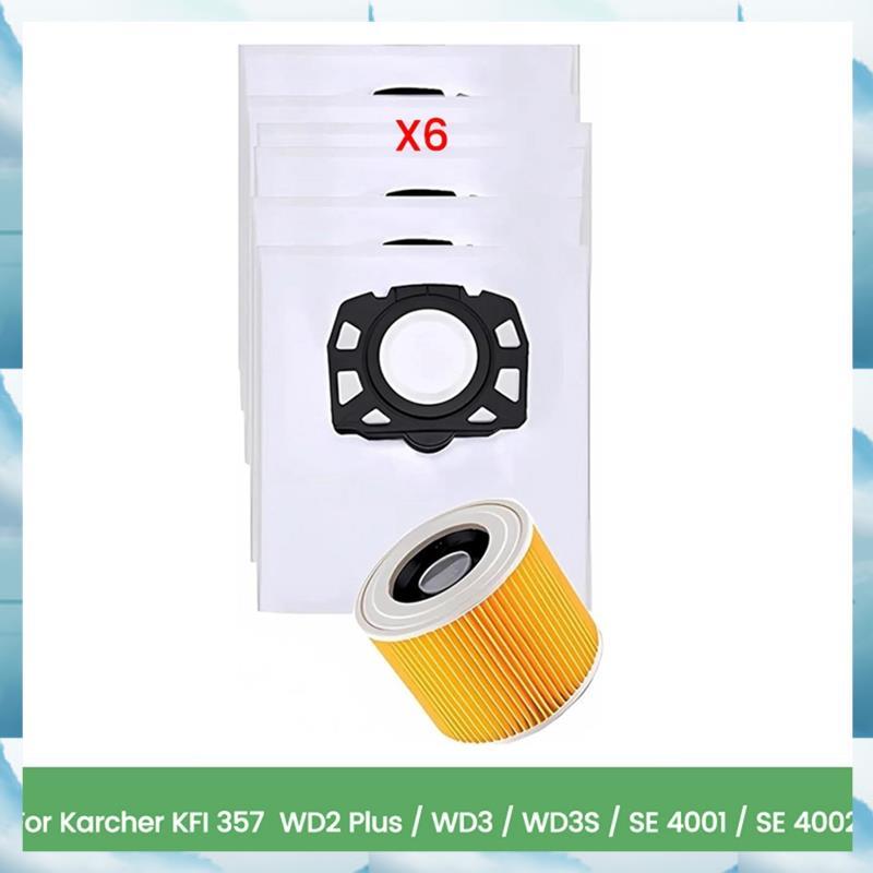 [WSB] ถุงกรองเครื่องดูดฝุ่นทดแทนสําหรับ WD2 Plus WD3 WD3s KFI 357 SE4001 SE4002 KA 40 กระเป๋า 2.863-