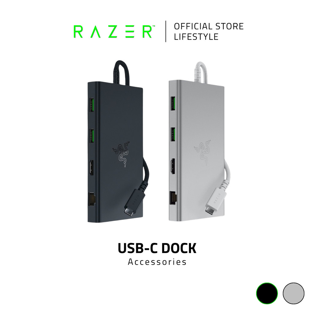 Razer USB C Dock - 11-in-1 Multiport Adapter อุปกรณ์เพิ่มช่อง USB