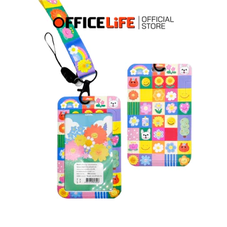 Allwrite (ออไรท์) ป้ายชื่อพลาสติกสุดน่ารัก ป้ายพนักงาน รุ่น AW390 พร้อมสายคล้อง ID Case ( 1 ชิ้น / คละลาย )