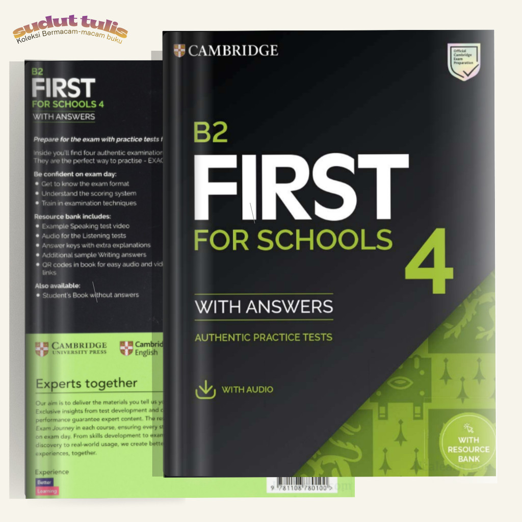 หนังสือภาษาอังกฤษ Collection - B2 First for Schools 4 Students Book