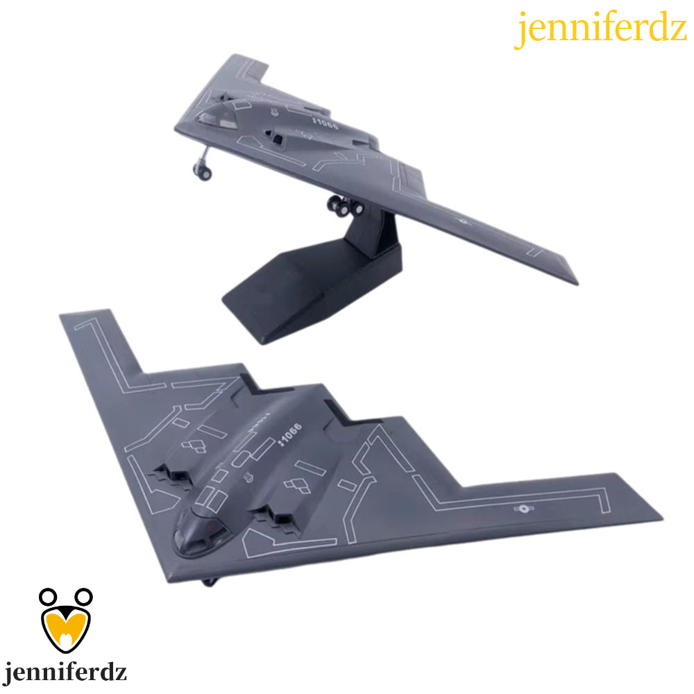 JENNIFERDZ B2 เครื่องบินรุ่น, 1:200 Scale Ghost เครื่องบิน Air Force B2, โต๊ะเครื่องประดับสําหรับจอแ