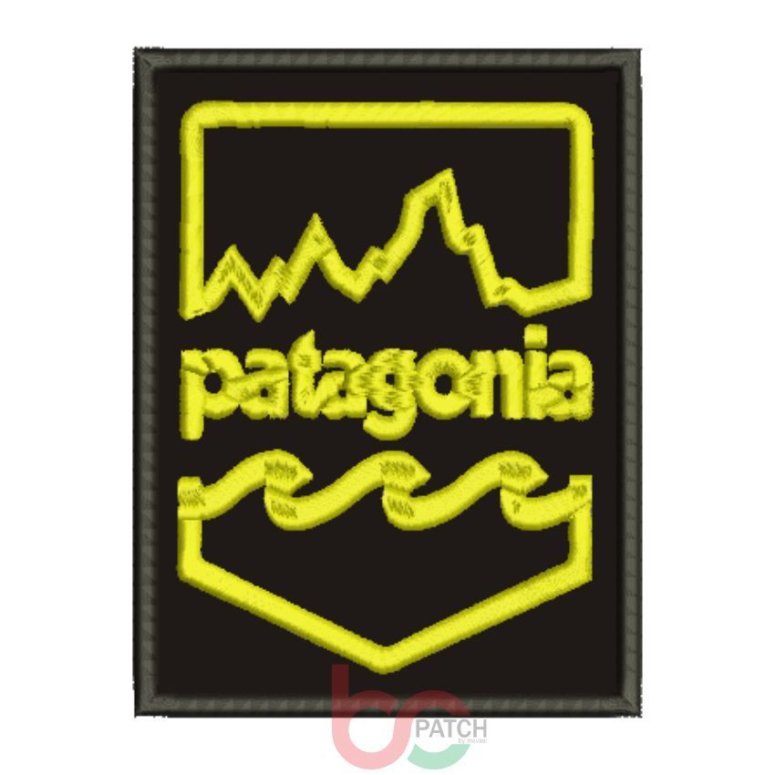 HDP BC109 PATAGONIA NAME PORTRAIT PATCH EMBROIDERY โลโก้/EMBLEM/BADGE