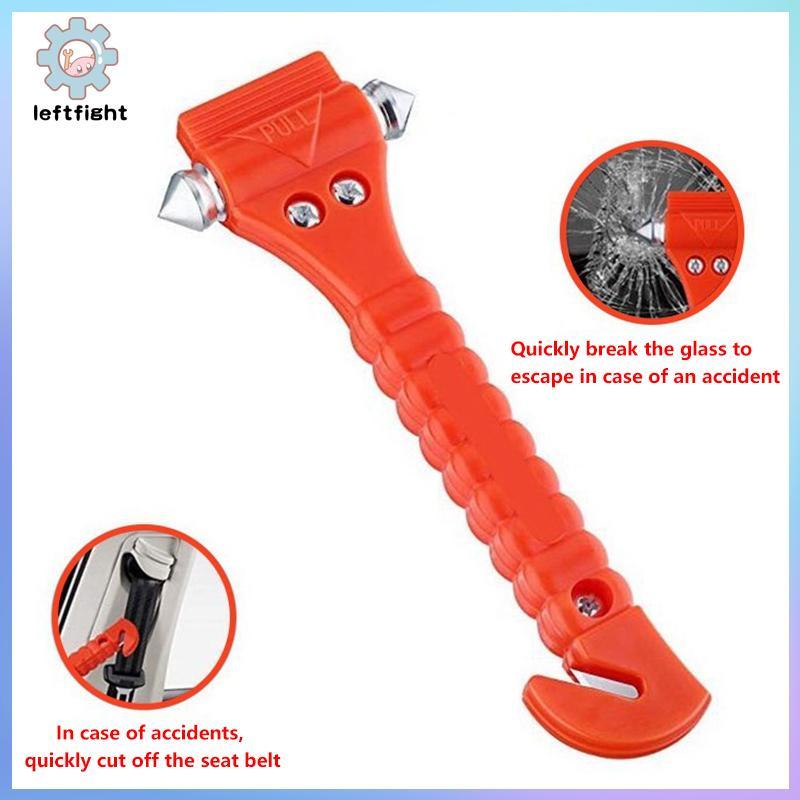 ค้อนกู้ภัย GHT สำหรับรถยนต์และตั้งแคมป์ พร้อมสายคล้องคอและเข็มขัดนิรภัย ช่วยให้ปลอดภัยในสถานการณ์ฉุก