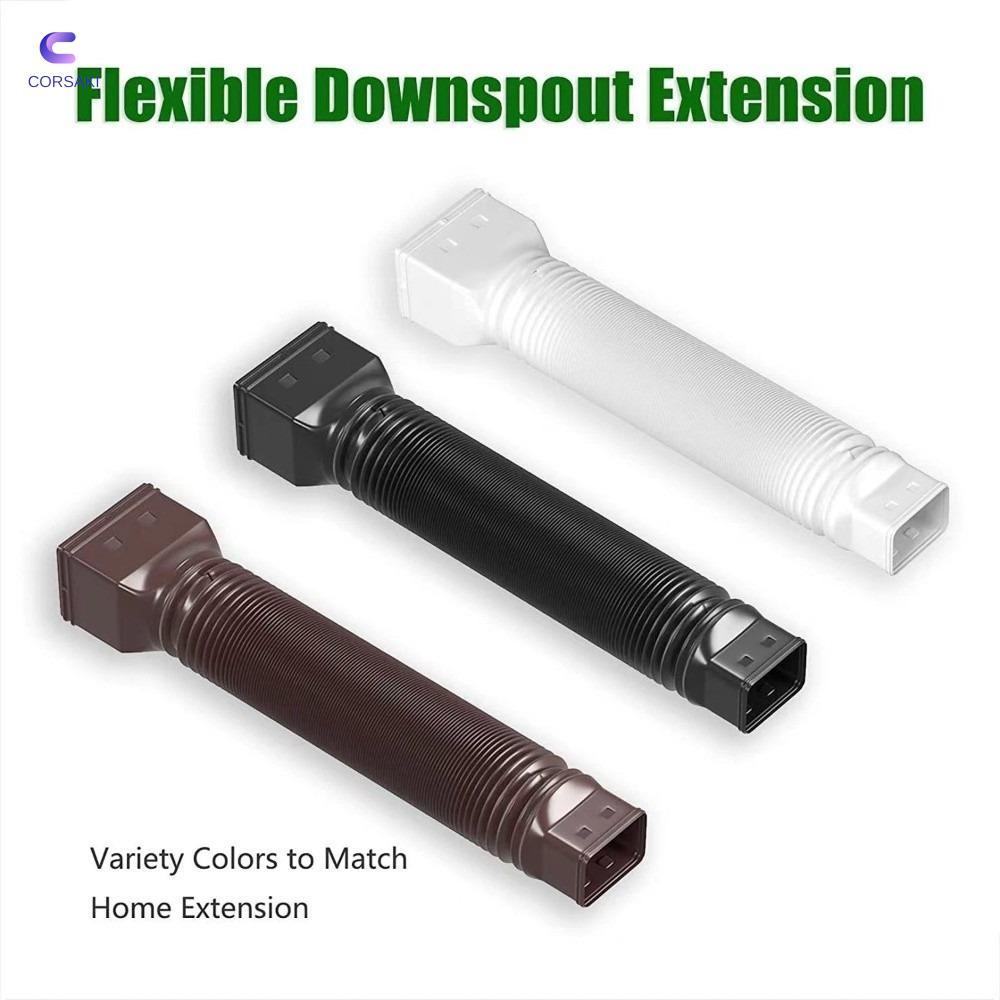 CORSAKI Rain Gutter Downspout Extensions, Retractable Rainwater Drain Drain Downspout Extender, ทนทา