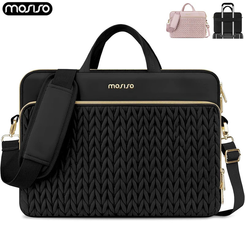 Mosiso 15-16" กระเป๋าแล็ปท็อป พร้อมสายคล้องไหล่ ป้องกันแล็ปท็อป สำหรับ MacBook Pro และยี่ห้ออื่นๆ