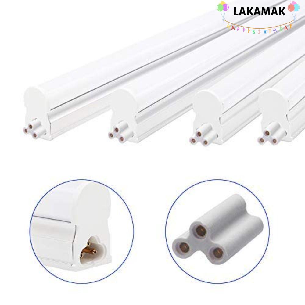 LAKAMAK 100/50/30/20/10 ชิ้น 3 หลุม Hard Joint Connector, 20.5 มม.Double End T5 T8 Bracket Light Con