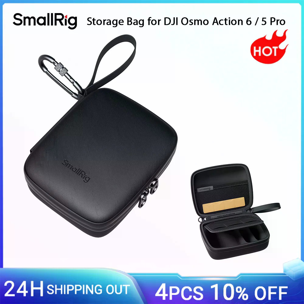 SmallRig กระเป๋าเก็บสําหรับ DJI Osmo Action 6 / 5 Pro /4 / 3 สําหรับ DJI Osmo Nano 5917