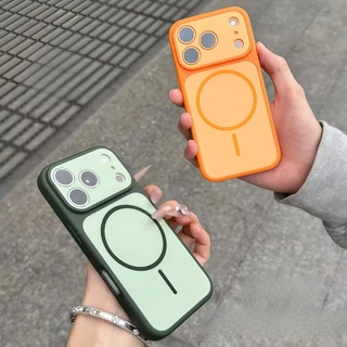 เปลี่ยนทันทีถึง 17SeriesLuxury สีการปิดกั้นซิลิโคนเคสโทรศัพท์สําหรับ IPhone 17 16 15 14 13 12 11 Pro Max 17AIR ปลอกแม่เหล็ก Matte Skin Feel Anti-slip ฝาครอบกันกระแทก