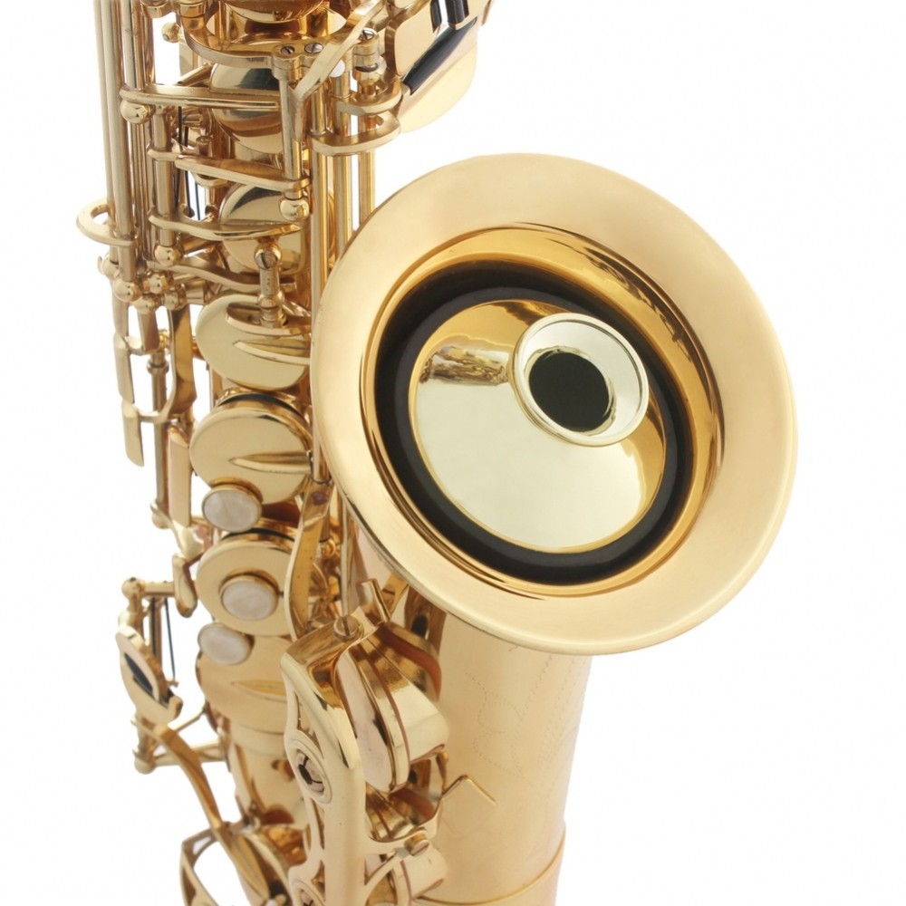 รอบ ABS Alto Sax Mute สําหรับฝึกซ้อมเงียบเข้ากันได้กับแซ็กโซโฟน Alto ส่วนใหญ่