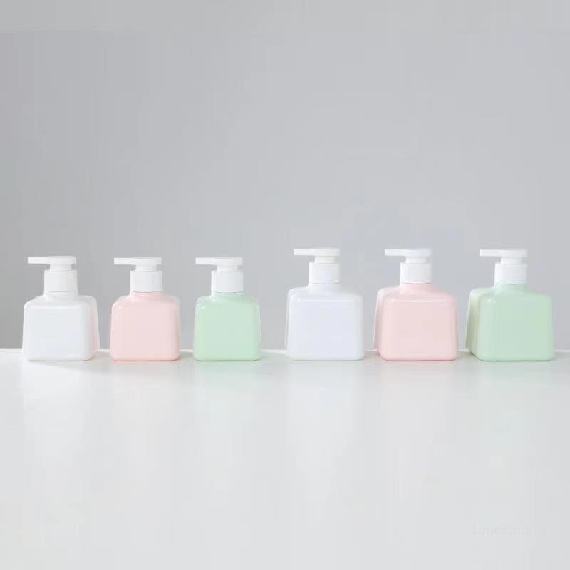 Lanner ขวดพลาสติกขวดรีฟิลใสสําหรับแชมพูโลชั่นครีม 200ml 300ml