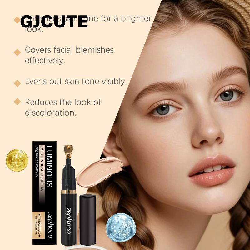 GJCUTE Brightening Eye คอนซีลเลอร์ Skin Glow น้ําหนักเบา Luminous Evens Skin Tone Moisturizing Matte