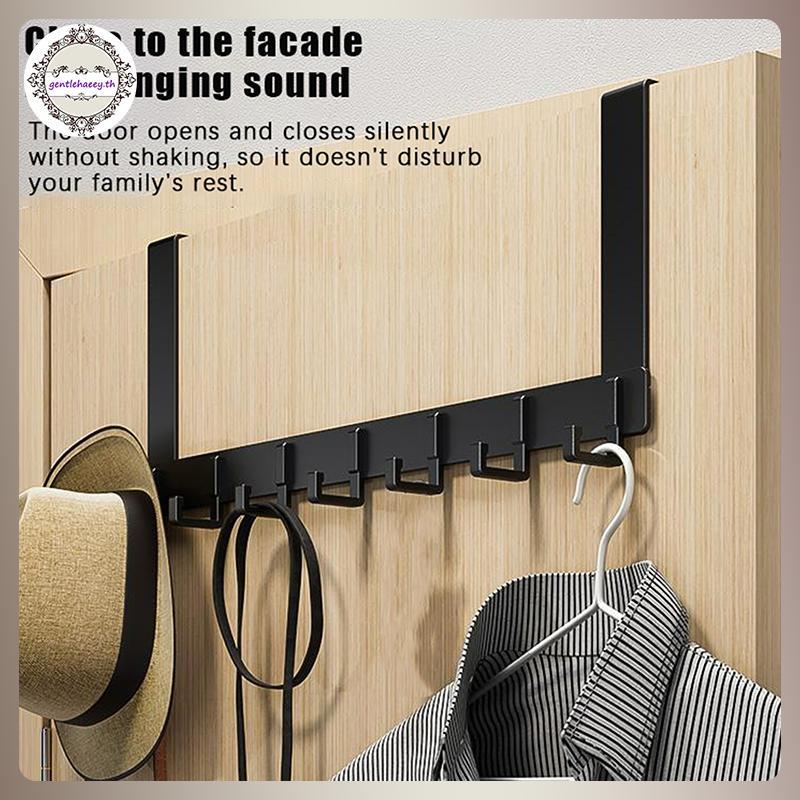 GG Hooks Over The Door 6 Hooks Clothes Coat Hat Towel Hanger Home Bathroom Organizer Ra Holder Door 