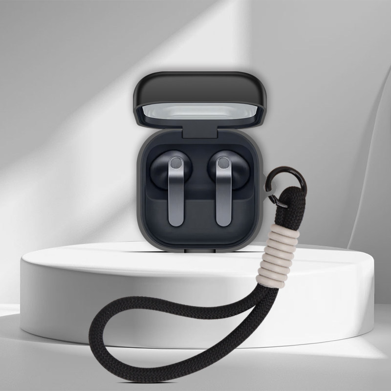 for Samsung Galaxy Buds 4 Pro Case Galaxy Buds 4 Silicone Earphone Soft Shell Solid Color Headphone Protective Casing Cover Earbuds Skin with Lanyard
