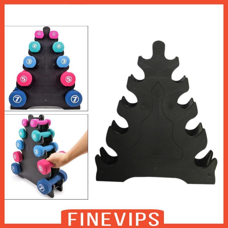 [Finevips] Dumbell Weight Rack อุปกรณ์ฟิตเนส ที่วางยกน้ําหนัก Stand Black