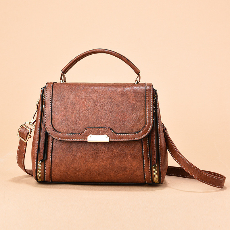 กระเป๋าถือกระเป๋าสุภาพสตรี Taichung กระเป๋าหญิง Retro ไหล่ Messenger กระเป๋า All-Match แฟชั่น High-E