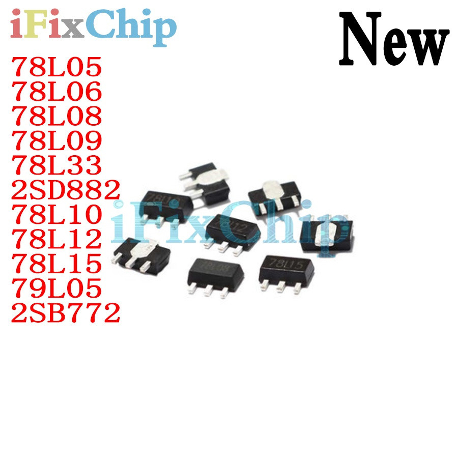 5 ชิ้น 78L05 SOT89 SOT SMD SOT-89 Triode 78L06 78L08 78L09 78L10 78L12 78L15 78L33 79L05 2SB772 IC
