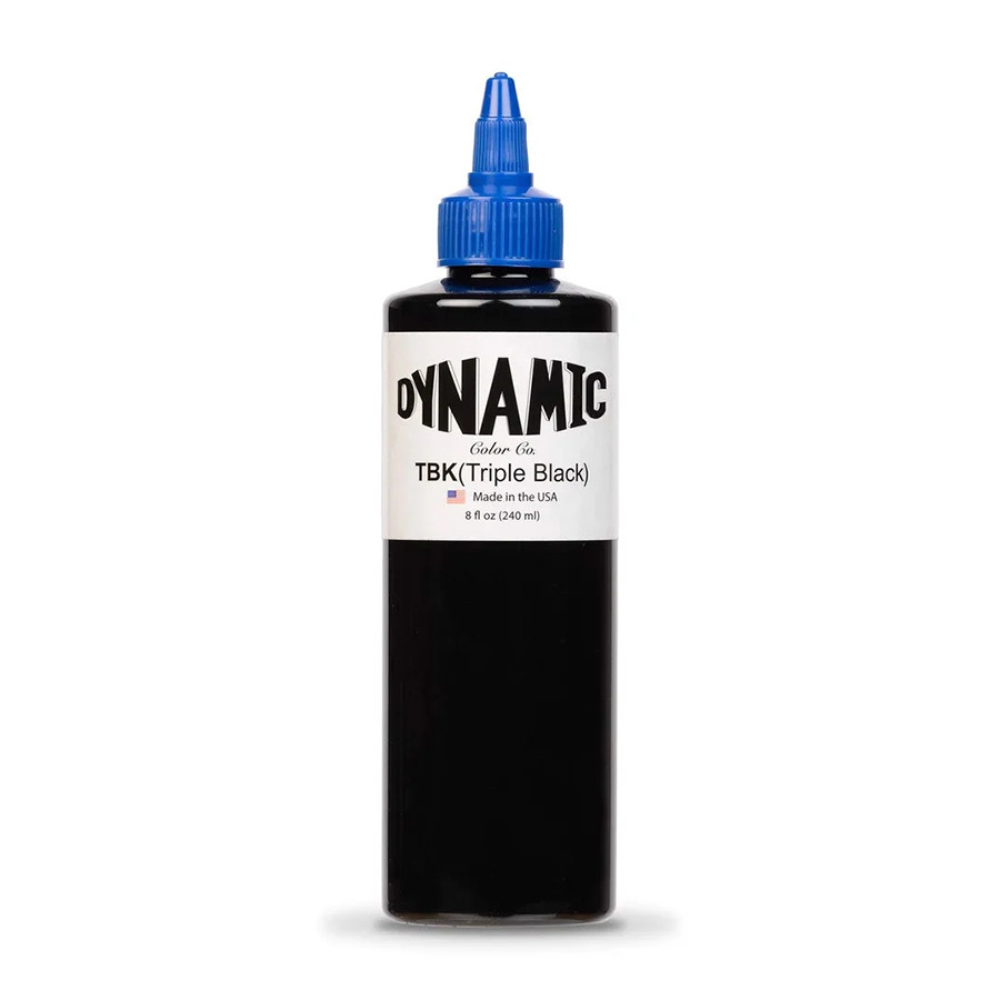 Dynamic TBK Triple Black Tattoo Ink - ขวด 8 ออนซ์ นําเข้าจาก USA