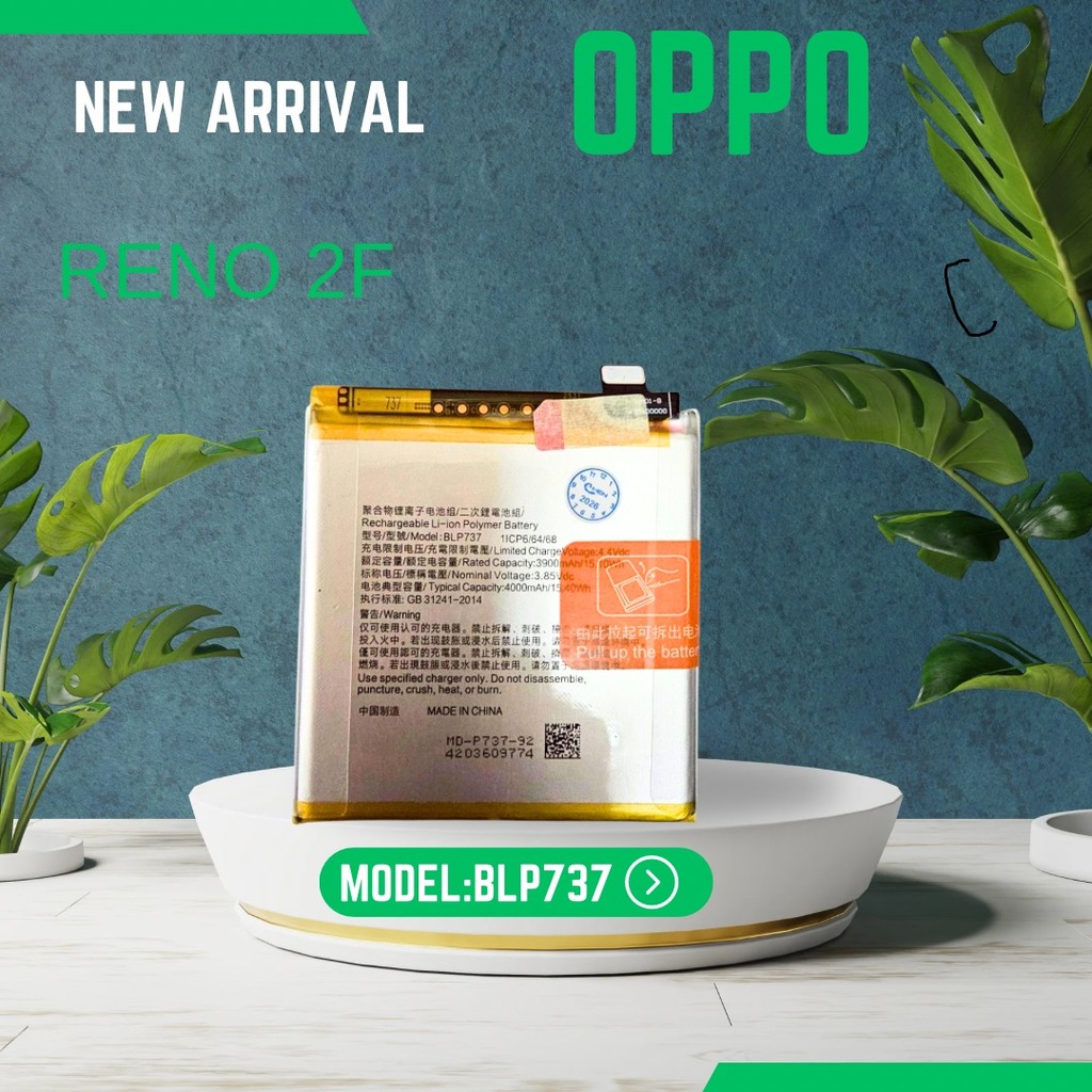 แบตเตอรี่ Oppo Reno2f แท้ แบตเตอรี่ Oppo Reno2F แท้ Reno 2f BLP737 4000mAhพร้อมส่ง>รับประกัน3เดือน