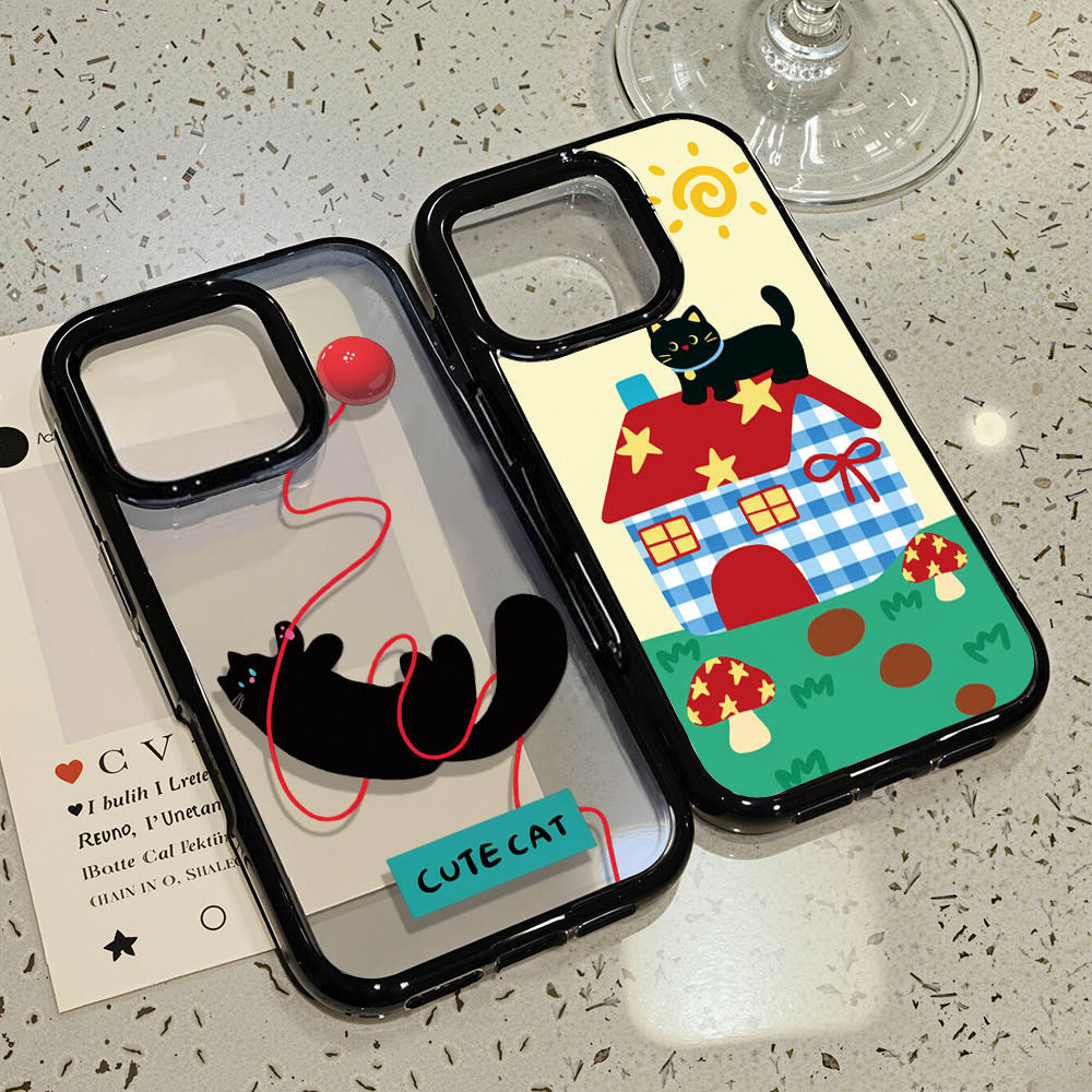 เคสมือถือ For iPhone 13 11 15 16 Pro Max Case iPhone 11 12 17 Pro Max 14 13 Pro Max 15 Pro 17 Air อะคริลิก 2-in-1