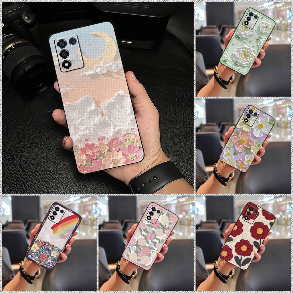 คู่ดิจิตอล OPPO K9S/Realme Q3S/Q3T/K10 รุ่น Vitality เคสโทรศัพท์ Creative หญิง Graffiti แนวโน้มป้องก