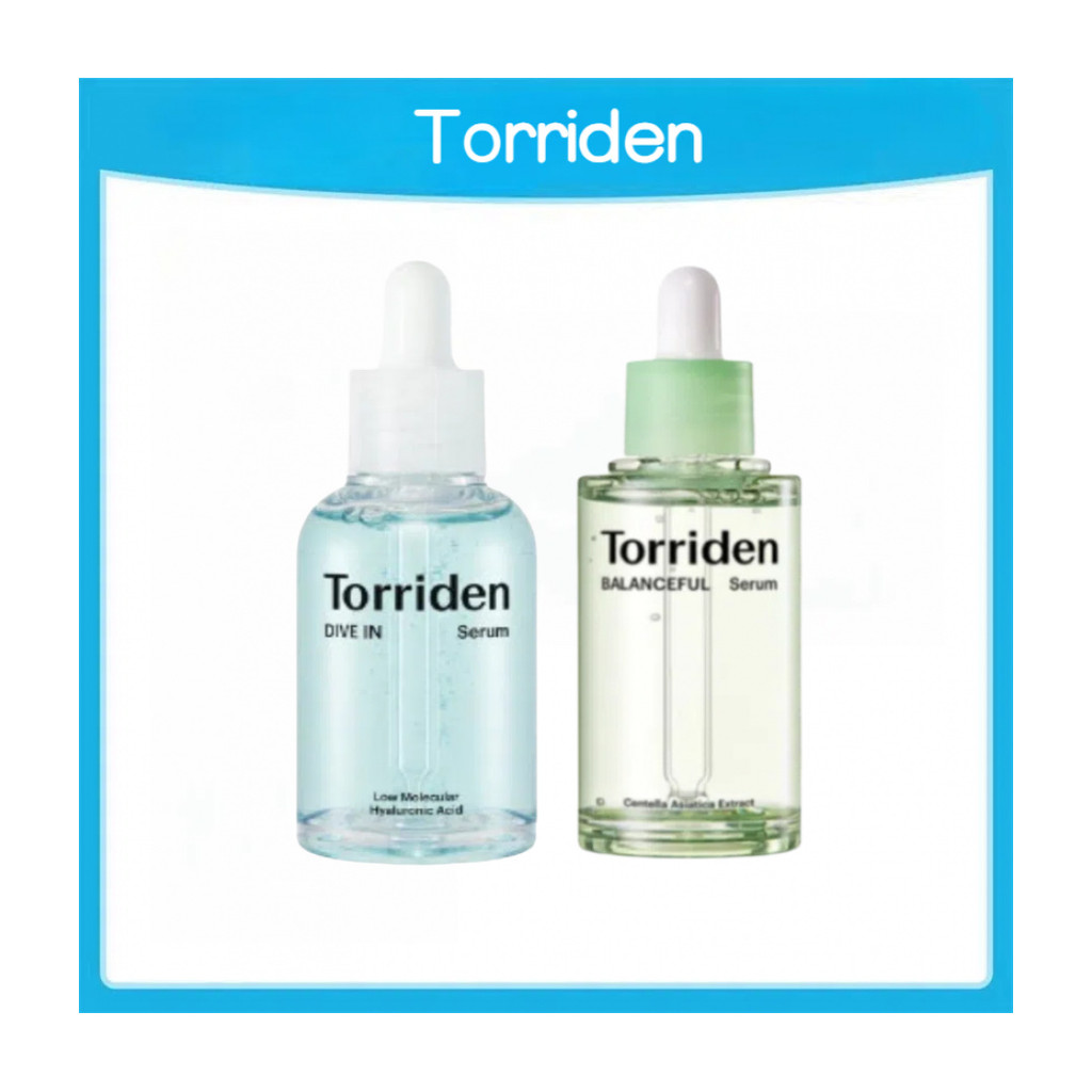 Torriden Dive In Hyaluronic Acid Serum/Torriden Balanceful Cica Calming Serum 50ML อ่อนโยน ไม่เหนอะห
