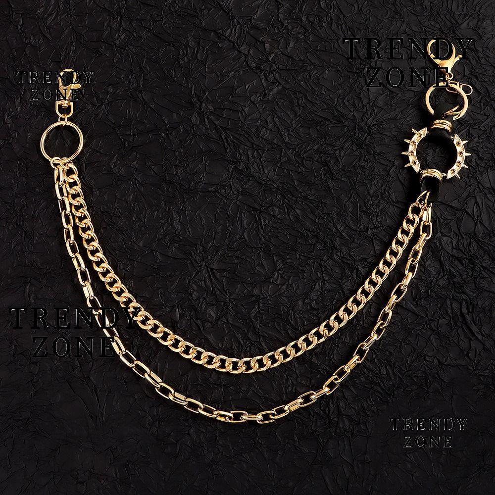 กางเกงยีนส์HipHopสไตล์Retro Harajuku พร้อมพวงกุญแจสำหรับEgirlsและeBoys