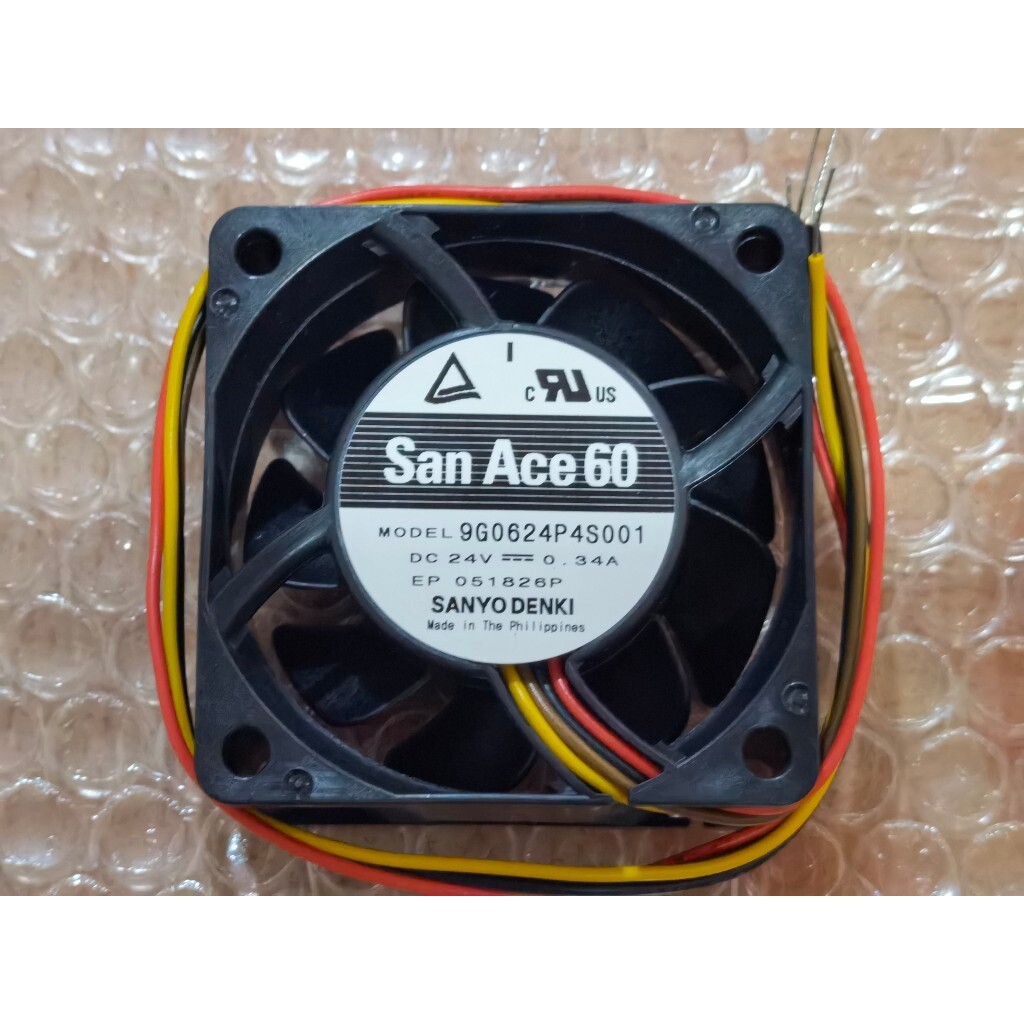 [Radiator] 9G0624P4S001 ของแท้ดั้งเดิม SanAce60 24V 0.34A พัดลมระบายความร้อน 6025