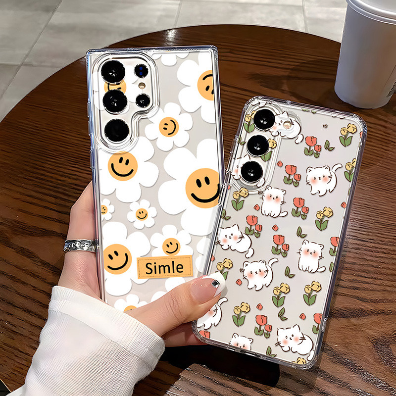 เคส ใส โทรศัพท์มือถือ For Samsung A07 A17 A36 A56 A55 A16 A37 A57 S26 S25 Ultra S24 FE A06 A05S A35 A15 A14 A73 A23 A24