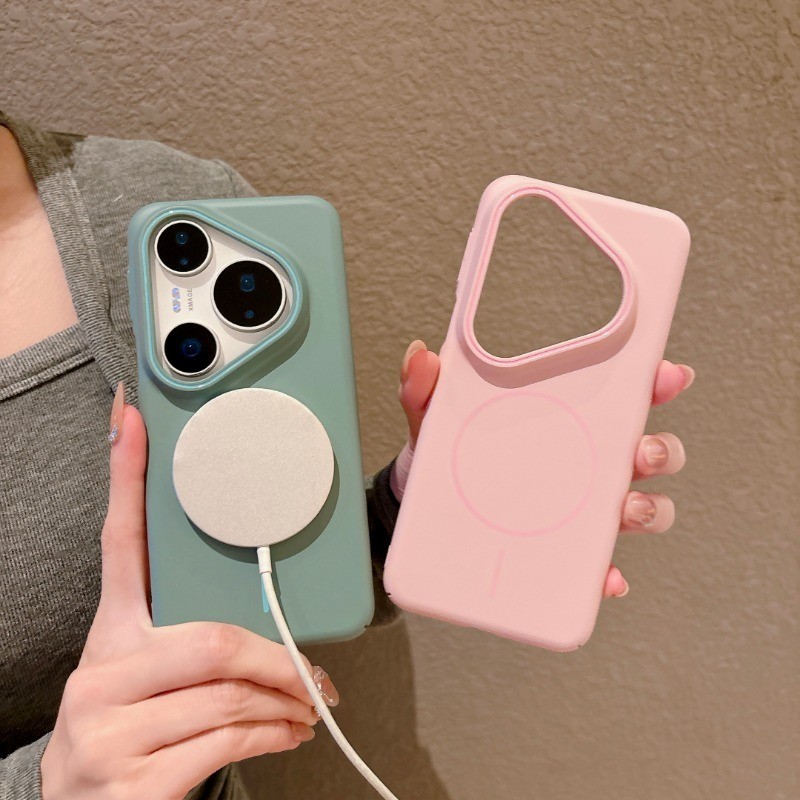 แฟชั่น Slim Magnetic Cooling เคสโทรศัพท์เหมาะสําหรับ Huawei P80 P70 Pro Ultra Mate 80 70 Air Nova 15