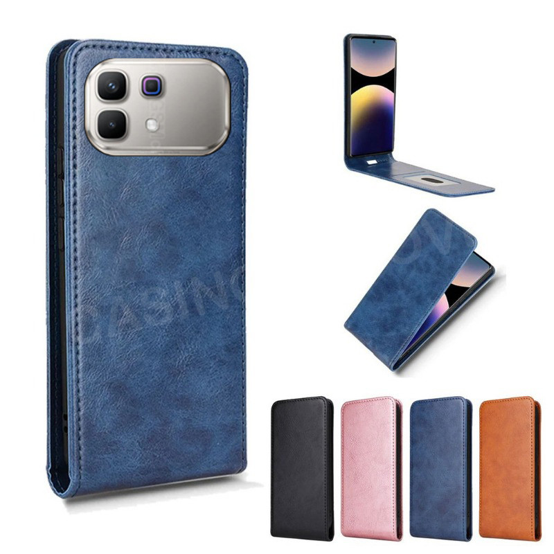 ปลอกสําหรับ Infinix Note 60 Pro + 5G 4G 2026 Flip Vertical Case Flip Up และ Down Leather Phone Case 