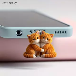 [Jettingbuy] อะคริลิคโทรศัพท์ปลั๊กฝุ่นจี้ 2D จี้แบนเหมาะสําหรับ /Type-C Universal โทรศัพท์อุปกรณ์เสริมสต็อกใหม่