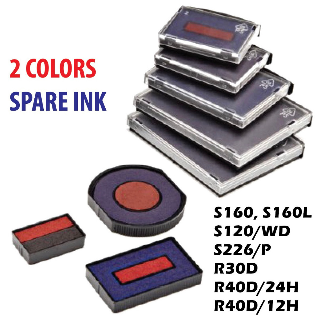 COLOP Ink Pad 2 สี E/10/2 S160 S160/L, E/12/2 S120/WD, E/200/2 S226/P, E/R30/2 R30D, E/R40/1D/2 R40D