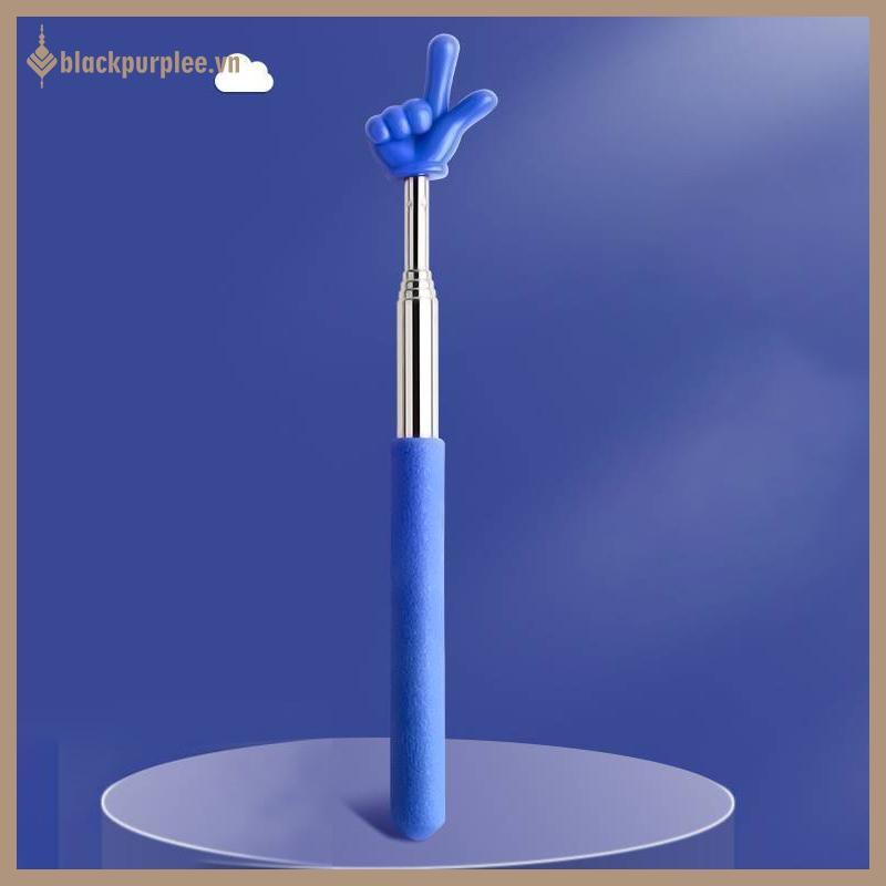 BPURIPPLE Retractable Teacher Pointer Finger Design StainlessSteel Telescopic School Teaching Pointe