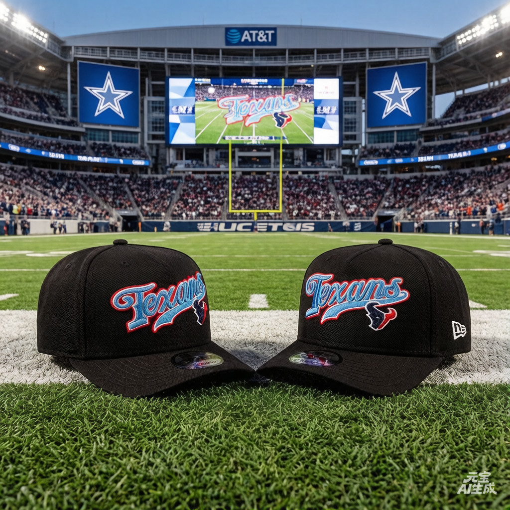 ขนาดเดียวเหมาะกับทั้งหมด Houston Texans Born x ยกสคริปต์ Black 9FIFTY A-Frame Snapback- สีดํา หมวกเบ
