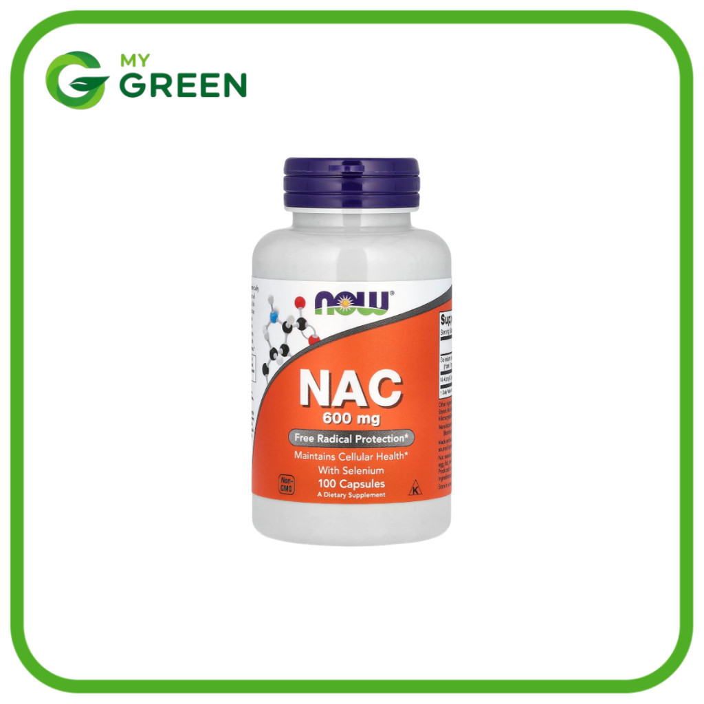 NOW Foods NAC พร้อมซีลีเนียม บรรจุ 100 แคปซูล