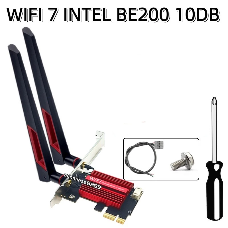 Intel Wi-Fi 7 BE200   2.4G/5G/6G-8774M windows 10 windows 11 NGFF/M2/PCIE  802.11AX Bluetooth 5.4 MU-MIMO thumbnail 6