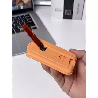 หนัง Grain Magnetic Phone Card Holder 2 in 1 Card Stand Bank Card Storage สําหรับ Magsafe iPhone 17 16 15 14 13 12 ปลอดภัยเคสโทรศัพท์,ใช้งานร่วมกับเคสโทรศัพท์แม่เหล็กทั้งหมด