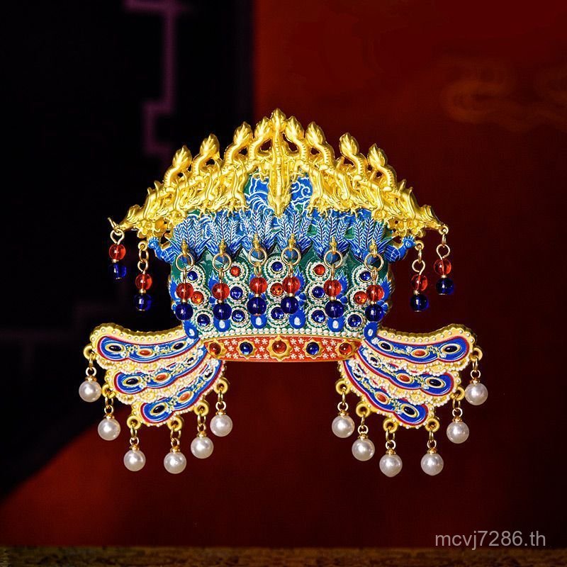 Ar Decorative Hyo สติกเกอร์ระดับไฮเอนด์ Phoenix Crown Traveling Metal Queen ตู้เย็นสไตล์จีนของที่ระล